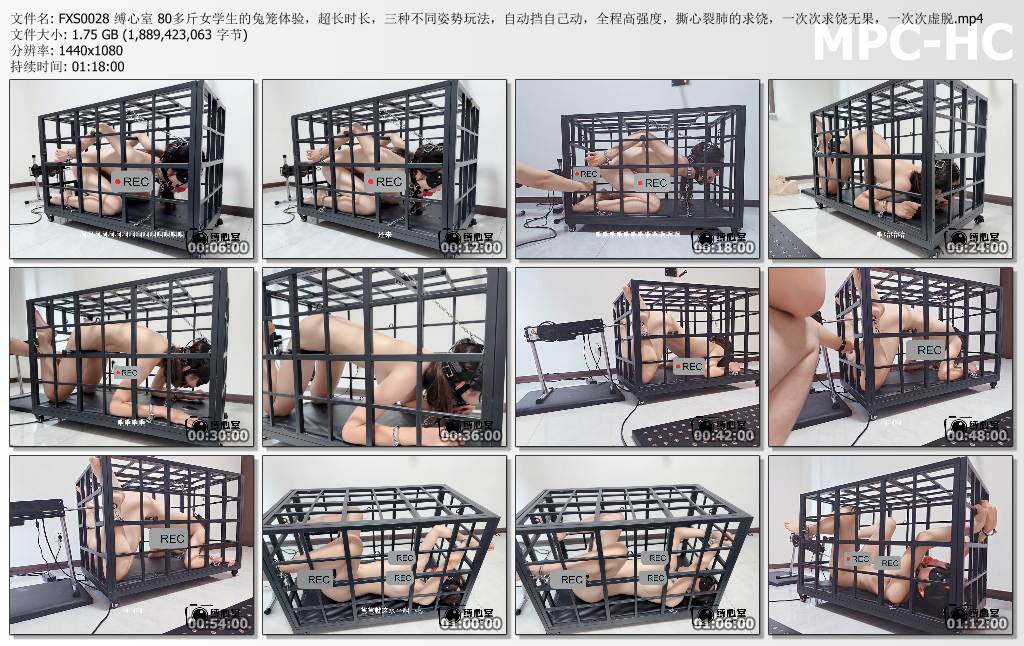 缚心室_80多斤女学生的兔笼体验 超长时间三种不同姿势玩法 自动挡全程高强度 撕心裂肺的求饶.jpg