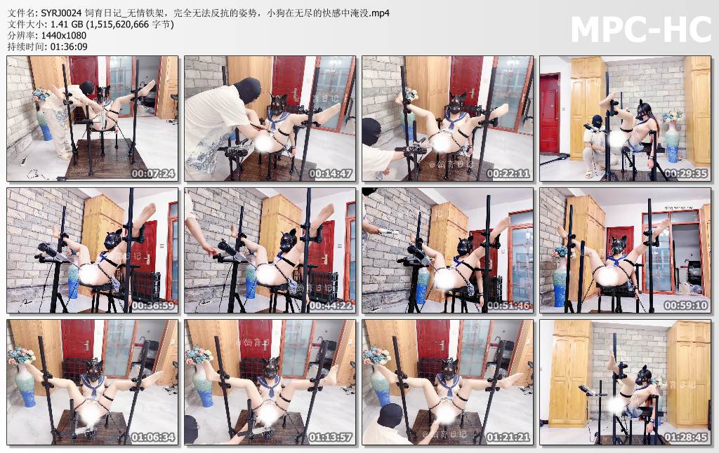 小狗の饲育日记_无情铁架 完全无法反抗的姿势 小狗在无尽的快感中淹没.jpg