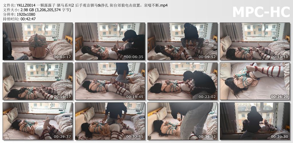 一颗露露子_驷马系列2 后手观音驷马tk挣扎 阳台郊狼电击放置哀嚎不断.jpg