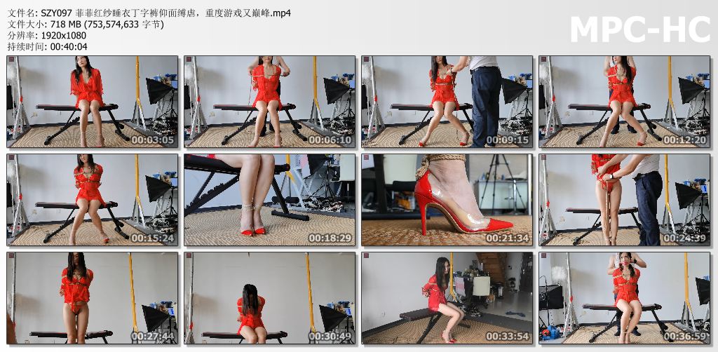 绳之韵_菲菲红纱睡衣丁字裤仰面缚虐 重度游戏又巅峰.jpg