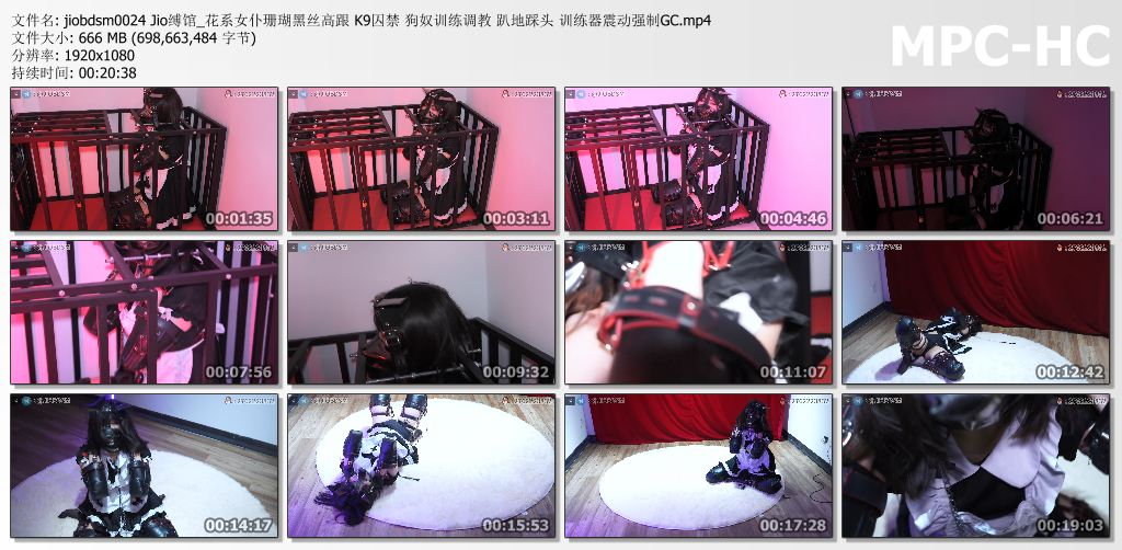 JIO缚馆_花系女仆珊瑚黑丝高跟 K9囚禁 狗奴训练调教.jpg