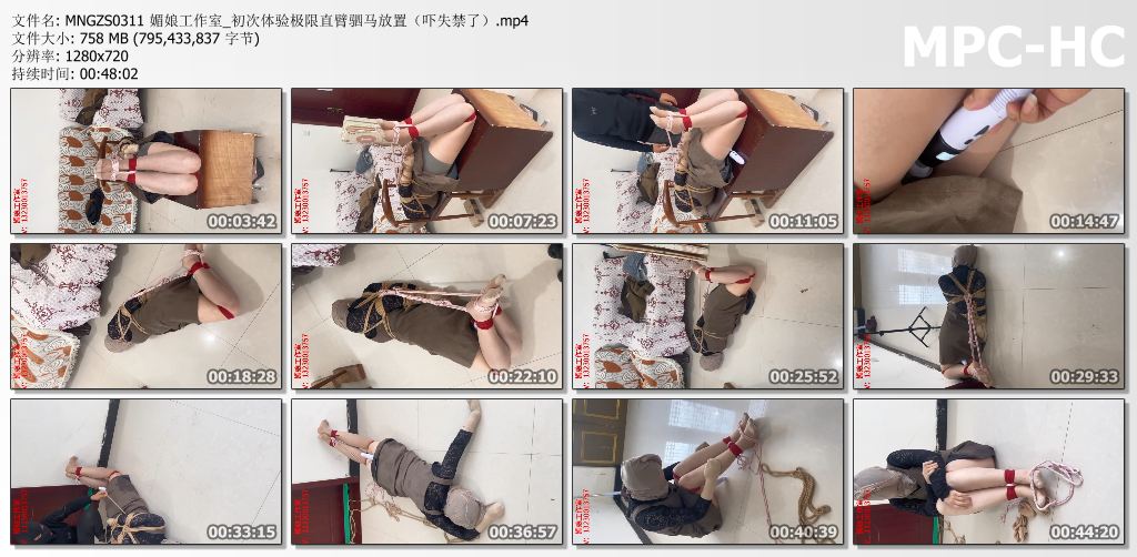 媚娘工作室_初次体验极限直臂驷马放置 吓失禁了.jpg